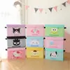Niña japonesa corazón dormitorio estudiantil artículos varios caja de almacenamiento de gran capacidad hogar bocadillos ropa caja de almacenamiento plegable