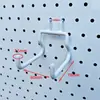 Espaçamento de Furos de 25mm Acessórios para Painel Perfurado Caixa de Armazenamento de Metal Acessórios para Prateleira de Parede Rack Organizador para Fones de Ouvido de Jogo
