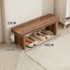 Banqueta para Cambiar Zapatos de Madera Maciza en la Entrada de la Casa, Banqueta Creativa para Cambiar Zapatos para Apartamentos Pequeños, Banco Retro para Cambiar Zapatos en la Entrada de la Casa