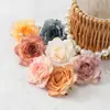 Cabeças de flores artificiais de rosa de canto estilo francês altamente realistas para novos arranjos florais estilo chinês, fundos de banquetes e decorações fotográficas para redes sociais