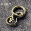 Llavero de Serpiente Pitón Zodiaco de Latón Cinturón Colgante de Cintura Llavero de Metal Llavero Personalizado Suministro Más Vendido