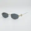 2025 Sin Montura Metal Accesible Lujo Estilo Moda Ins Sexy Estilo Milenial Tendencia Para Fiesta Gafas de Sol