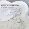Pedras de Strass Redondas Pequenas K9 Sparkling White com 33 Facetas e Base Plana para Nail Art, Pacote Misto de Pedras de Strass Coloridas com Base Plana Decorações para Nail Art