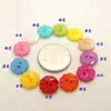 Venda Direta Botão de Suprimentos Botões Exclusivos de Duas Casas Formato Flor de Ameixa Botões para Roupas Infantis 12 Cores Opcionais Botões de Camisa 13mm