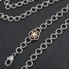 Collar Metálico Diamante Rosa Cadena Anti-Pérdida para Teléfono Móvil para Exterior Colgante de Joyería Estilo Ins Cadena para Teléfono Móvil Personalizada