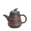Oferta Especial Pote de Arcilla Morada Antigua Bambú de Primavera Grabado Tallado Tetera Juego de Té Kung Fu Uso Doméstico Olla para Preparar Té de Gran Capacidad Aprox.. 650ml