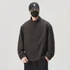 2026 Nova Jaqueta Curta com Gola Alta Masculina Outono Solta Versátil Roupa Exterior Casual Top Jaqueta Leve para Negócios Outono