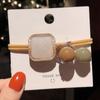 Cuerda para el cabello con cabeza de cristal ahuecada estilo coreano para mujer, celebridad de internet ins, cuerda para el cabello estilo coreano Dongdaemun, accesorio para la cabeza, banda para el cabello, goma elástica