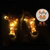 Spot atacado LED luminoso flash fluorescente cadarço colorido sapatos de lona luz cadarço decorativo noite corrida discoteca preparação
