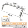 Fabricante de Origen Manija Industrial Máquina Herramienta Ángulo Manija Sólida Puerta de Gabinete Tubo Redondo Curvado Manija de Acero Inoxidable Doble Curva