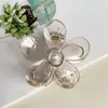 Presilha de Cabelo Flor de PC para Mulheres, Venda Quente Transfronteiriça na Amazon, Presilha de Garra de Cabelo de Alta Qualidade para Penteados Updo na Parte de Trás da Cabeça, Adequada para Tomar Banho