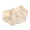 Estampado floral de encaje dulce, cómodos, sin costuras, refuerzo 100% algodón, calzones de algodón puro para niñas