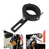 Braçadeira de Tubo Modificada para Motocicleta 2.2-3.8cm Protetor de Garfo Dianteiro Suporte para Lâmpada LED Liga de Alumínio Suporte Fixo Rotativo