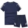 Conjunto Esportivo Masculino Manga Curta Verão Fitness Corrida Outdoor Camiseta Treino Manga Curta Suor Tamanho Grande Camiseta Masculina
