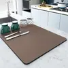 Tapetes Mayoristas Transfronterizos para Máquinas de Café, Resistentes a Manchas, Tapetes de Mesa Lavables, Tapetes Domésticos de Secado Rápido con Aislamiento Térmico, Tapetes Drenantes para Encimeras de Cocina