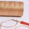 Hilo de seda de hielo, algodón mercerizado y cinta plana de lino para cojines tejidos a mano DIY, zapatos, sombreros de protección solar primavera/verano y tejido de bolsas