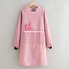 Blusa de Manga Larga Estilo Occidental para Mujer, Delantal de Cocina para el Hogar, Delantal de Cocina Anti-Suciedad y Resistente a Manchas, Ropa de Trabajo a la Moda Estilo Coreano para Adultos
