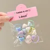 Cuerda para el pelo de estrella pequeña de alta elasticidad Banda de goma para atar trenzas pequeñas de pío Accesorios para la cabeza Banda elástica para la cabeza de niños Nueva 2025