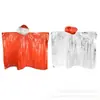 Impermeable de Emergencia para Exteriores, Poncho, Camping de Emergencia, Senderismo, Montañismo, Equipo de Aislamiento Térmico para Exteriores, Manta de Supervivencia