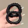 Scrunchie retrô com estampa de leopardo cor de café para outono, estilo coreano, moderno, versátil, elástico durável para rabos de cavalo e acessórios de cabelo