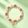 Pulseira de Contas Esmaltadas Cinza de Incenso Esmalte Dourado Arenoso Luminoso Toque de Luxo Gato da Sorte Pulseira de Pedra Olho de Gato Ponto Turístico Barraca de Rua Atacado