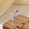 Colgante de Cruz con Alas de Ángel Dulce y Genial Estilo Pareja Nicho Hensen Varilla de Tornillo Perforación de Cartílago Clavo de Hueso de Oreja