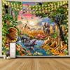 Tapiz Tigre Amazonía Oriente Medio decoración de pared transfronteriza tela colgante estilo ins tela de fondo de pared Lobo comercio exterior Tela de pared