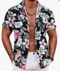 Camisas de Manga Corta de Verano para Hombre con Estampado 3D Estilo Hawaiano y Floral Transfronterizas de Aliexpress Amazon Europeas y Americanas