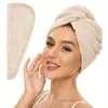 Toalha de Cabelo de Grade de Abacaxi Secagem Rápida para Mulheres, Super Absorvente, Touca Espessa para Adultos, Touca de Banho, Toalha para Secar Cabelo