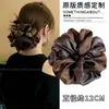 Goma para el pelo de estilo perezoso coreano de intestino grueso para niñas, cuerda para el pelo súper grande de alta gama, goma elástica de alta elasticidad, goma para el pelo de flor