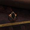Anillo de lujo con gemas de Niche Court Light para mujer, exquisito anillo de dedo ajustable con apertura que combina con todo, ideal para dietas.