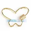 Acessórios de joias DIY cobre puro micro cravejado zircônia luxo parafuso pode abrir e fechar fivela de pulseira e colar