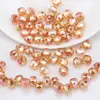 Cuentas sueltas de vidrio con agujero lateral, cuentas de rueda, 8MM, accesorios mágicos para joyería DIY, pulsera, collar, pendientes, accesorios para ropa, bolso