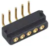 Conector de Pin de Resorte Sonda de Prueba de Carga de Energía de Contacto de Fila Única de 5 Pines Macho y Hembra Pogopin de Alta Precisión