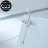 F136 Anillo para el Ombligo Corazón de Cupido Cadena de Alas de Ángel Anillo para el Ombligo G23 Joyería para Piercings Venta al por Mayor