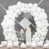 Paquete de Globos Transfronterizo Arco de Globos Blanco Mate Cadena de Globos 18/12/10/ 5 pulgadas Globos para Celebración de Bodas