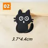 Pegatinas de Bordado Autoadhesivas Divertidas de Gato Negro de Dibujos Animados. Decoración DIY para Cuadernos, Computadoras, Teléfonos Móviles y Ropa. Venta al por mayor transfronteriza