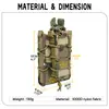 Stock transfronterizo de nailon 1000D Molle individual para cargador AK762/556 más 9mm