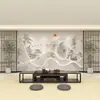Nuevo fondo de pared de TV chino papel tapiz 3d 3d pintura de paisaje pared de fondo de TV tela de pared pintura decorativa para sala de estar tela de pared