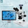 Microscópio binocular estéreo 6.5-65X Ampliação contínua Placa de circuito PCB para celular Inspeção e manutenção de juntas Lupa