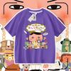 Camiseta de verano para niños de Anime Butt Detective, holgada, de manga corta, transpirable, versátil y popular.