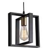 Lustre americano simples transfronteiriço, lustre industrial retrô de ferro, mesa de bar de madeira maciça, lâmpada de restaurante, lâmpadas decorativas criativas
