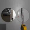 Espejo de una cara DIY Espejo de vidrio plano Grueso 1 mm Redondo Sin pegamento Sin aumento Espejo redondo pequeño Sin carcasa Lente mini