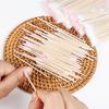 Hisopos de Algodón para Limpieza de Ranuras de Uñas, Tatuaje Manicura y Pestañas, 100 Hisopos de Algodón Desechables de Doble Punta para Desbordamiento de Pegamento
