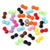 Cuentas acrílicas pequeñas de hueso color pintura cuentas de anacardo cadena para teléfono móvil llavero accesorios de joyería diy cuentas sueltas