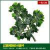 Simulación de hojas de baniano, hojas de arce rojo, hojas de ginkgo, ramas falsas, hojas de otoño, ingeniería, decoración, plantas verdes, paisajismo, venta al por mayor