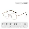 90371 Armazones Artísticos de Marco Pequeño de Alta Calidad para Estudiantes Mujeres, Lentes con Armazón de Titanio Ultraligero, Lentes sin Graduación