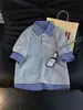 Camisa Polo de Falso Dos Piezas con Parches de Cuadros para Hombre, Camiseta Casual Holgada de Manga Corta para Verano, Venta al por Mayor de Fábrica