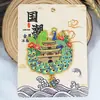 Serie YunnanAtracciones Culturales y Creativas ÚnicasXishuangbannaCiudad TurísticaSouvenirImanes de Refrigerador de Madera