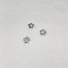Brocado de titânio punção ASTM F136 liga de titânio estrelas pentagonais ocas zircão brincos lábio unhas 16G brincos de alto polimento
